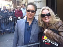 James Spader outside the Play R...